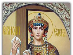 Helena Rovná sa apoštolom Kráľovná Konštantínopolu Čo sa stalo so životodarným krížom Pána po jeho objavení